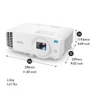 BenQ WXGA LED Business Projector, DLP, 2000 ANSI Lumens, 20000:1 High Contrast Ratio, Dual HDMI Ports, Auto Keystone Correction, Instant On/Off, Simple Setup, SmartEco Technology |LW500 WXGA BenQ WXGA LED Business Projector, DLP, 2000 ANSI Lumens, 20000:1 High Contrast Ratio, Dual HDMI Ports, Auto Keystone Correction, Instant On/Off, Simple Setup, SmartEco Technology |LW500 WXGA