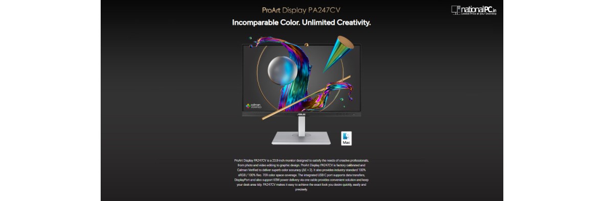 ASUS ProArt Display PA247CV Review: A Smart, Color-Accurate Monitor for Creative Professionals