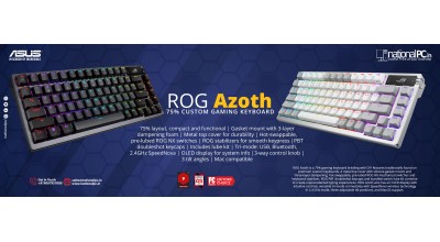 ASUS ROG Azoth (Black, ROG NX Red) Review: A 75% “Enthusiast” Keyboard That Actually Games