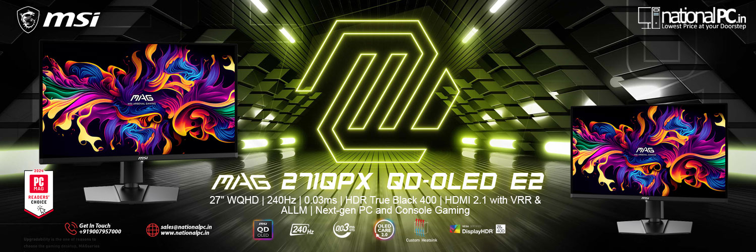 MSI MAG 271QPX QD-OLED E2 – The Future of WQHD Gaming