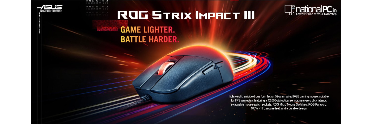 ROG Strix Impact III Review: 0.4ms Click Latency + 12K DPI Precision(Wired)
