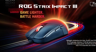 ROG Strix Impact III Review: 0.4ms Click Latency + 12K DPI Precision(Wired)