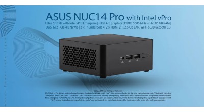 Power Meets Intelligence – ASUS NUC 14 Pro (Ultra 5 135H) with Intel vPro Enterprise