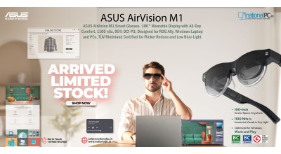 ASUS AirVision M1 Smart AR Glasses – 100″ Micro-OLED Wearable Display