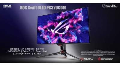 ASUS ROG Swift OLED PG32UCDM – 32″ 4K QD‑OLED Gaming Monitor with 240 Hz & 0.03 ms