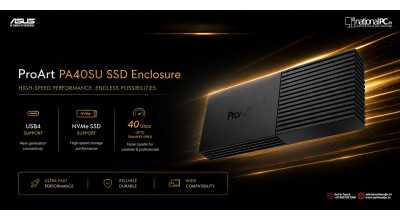 ASUS ProArt PA40SU Professional: USB4 40Gbps Portable NVMe SSD Enclosure for Creators, Editors and Professionals