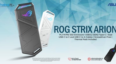 ASUS ROG Strix Arion – M.2 NVMe SSD Enclosure with Aura Sync & Tool-Free Design ASUS ROG Strix Arion – M.2 NVMe SSD Enclosure with Aura Sync & Tool-Free Design