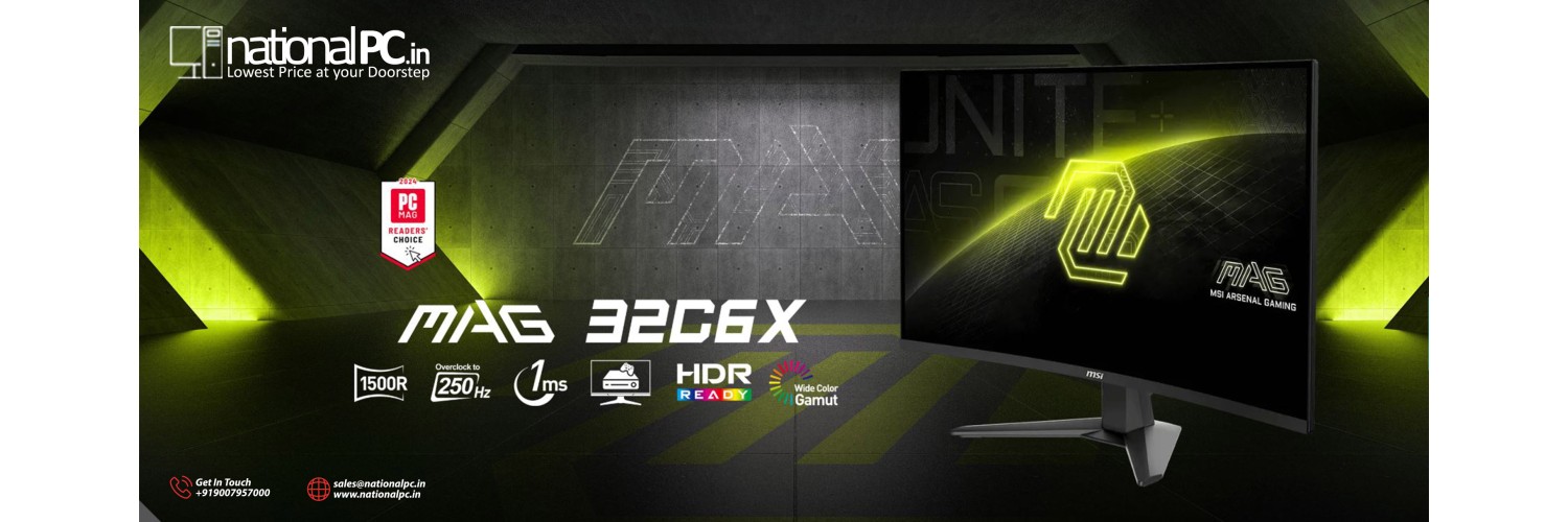 MSI MAG 32C6X – 31.5″ FHD 250 Hz Curved (1500 R) Gaming Monitor with Adaptive‑Sync