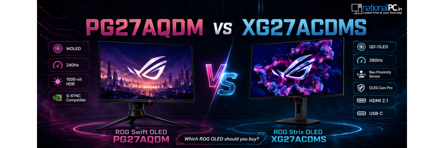 PG27AQDM vs XG27ACDMS: Which ROG OLED Monitor Should You Buy?