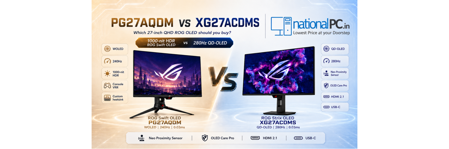PG27AQDM vs XG27ACDMS: Which ROG OLED Monitor Should You Buy?