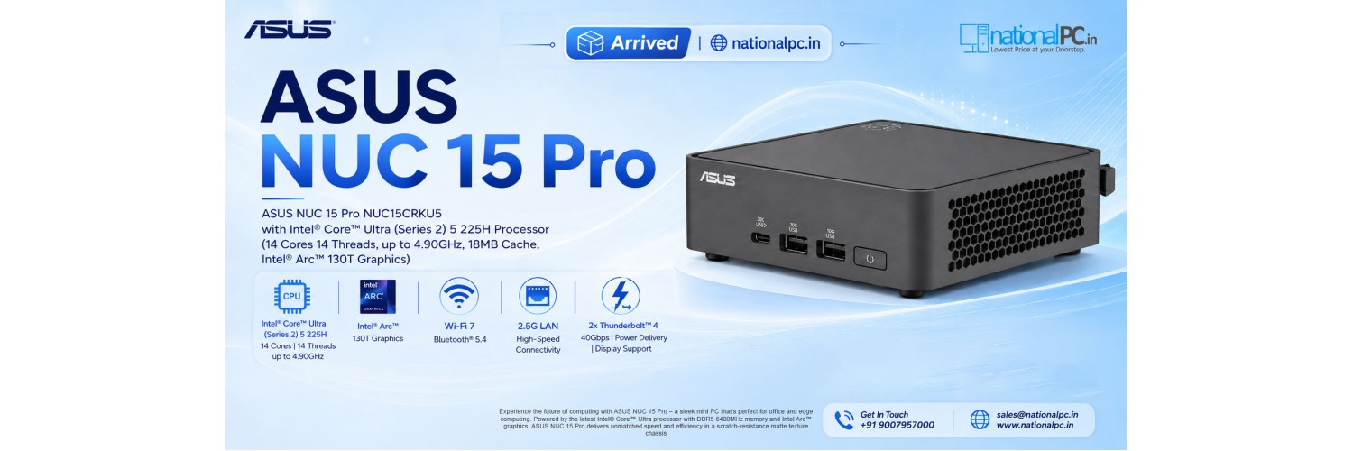 ASUS NUC 15 Pro Slim Core Ultra 5 225H Review – Compact AI-Ready Mini PC for Office, Edge & Business
