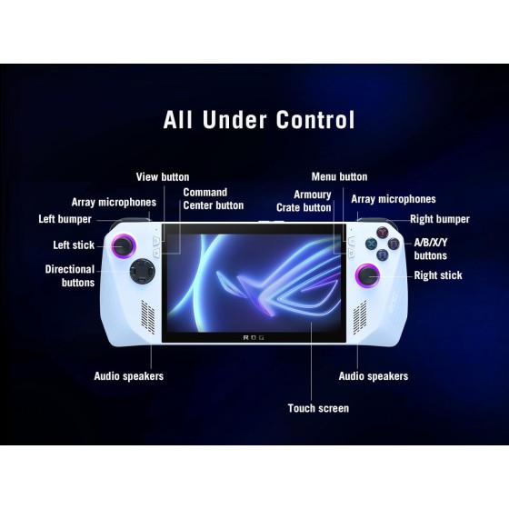 ASUS ROG Ally RC71L-NH019W Handheld Gaming Console white ASUS ROG Ally RC71L-NH019W Handheld Gaming Console white