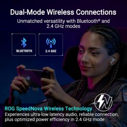 ASUS ROG Cetra True Wireless SpeedNova White Gaming Headphones ASUS ROG Cetra True Wireless SpeedNova White Gaming Headphones