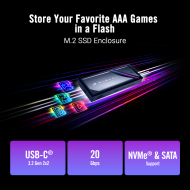 ASUS ROG Strix Aiolos USB-C 3.2 Gen 2x2 SSD Enclosure