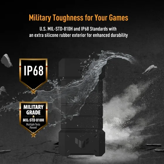 ASUS TUF Gaming A2 USB-C 3.2 NVMe and SATA M.2 SSD enclosure ASUS TUF Gaming A2 USB-C 3.2 NVMe and SATA M.2 SSD enclosure