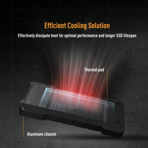 ASUS TUF Gaming A2 USB-C 3.2 NVMe and SATA M.2 SSD enclosure ASUS TUF Gaming A2 USB-C 3.2 NVMe and SATA M.2 SSD enclosure
