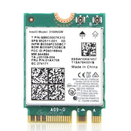 ASRock 3168NGW Wireless M.2 PCI-E Adapter ASRock 3168NGW Wireless M.2 PCI-E Adapter
