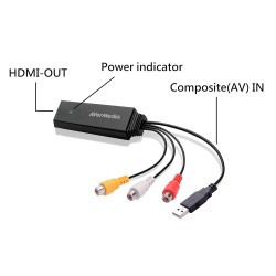 Avermedia ET111 Composit to HDMI Converter Cable Avermedia ET111 Composit to HDMI Converter Cable
