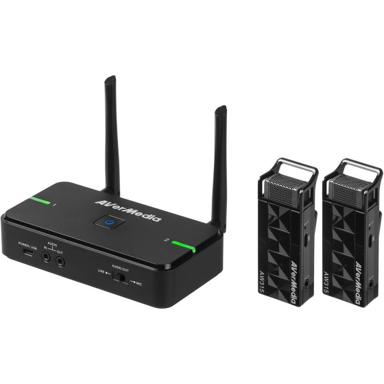 Avermedia AW315 Mic Wireless Teacher Microphones Dual
