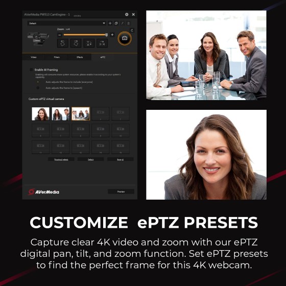 Avermedia PW513 Black Webcam