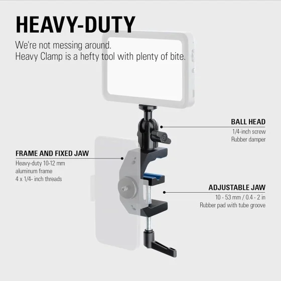 Elgato Heavy Clamp for Multi Mount Rigging System Elgato Heavy Clamp for Multi Mount Rigging System