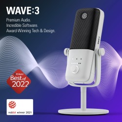 Elgato Wave 3 USB Microphone White Elgato Wave 3 USB Microphone White