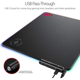 ASUS ROG Balteus Qi wireless charging RGB hard gaming mouse pad