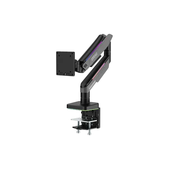 MSI MPG MT201RG RGB monitor arm for 17 to 49 inch displays MSI MPG MT201RG RGB Gas-Spring Monitor Arm