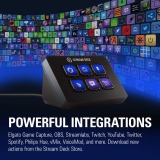 Elgato Stream Deck Mini Controller Contents Black