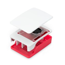 Raspberry Pi 5 Case Red-White