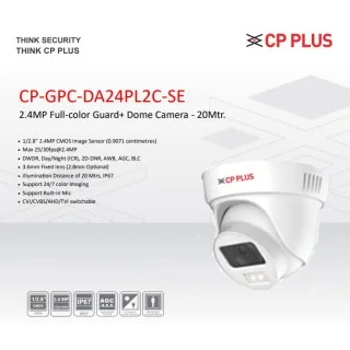 CP Plus CP-GPC-DA24PL2C-SE MP Color Dome Camera with Mic