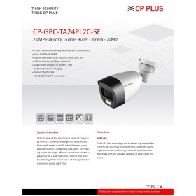 CP Plus Guard Series CP-GPC-TA24PL2C-SE Color Bullet Camara CP Plus Guard Series CP-GPC-TA24PL2C-SE Color Bullet Camara
