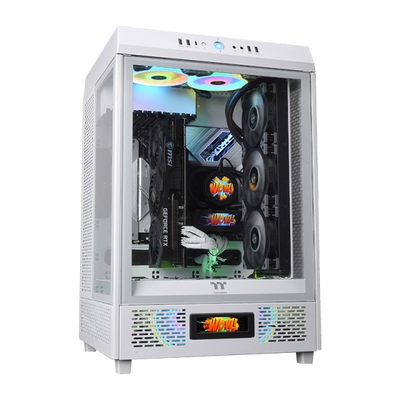 Thermaltake LCD Panel Kit Snow White for Ceres Series With 3.9'' LCD display, users can use the TT RGB Plus 2.0 software to gain full control of performance monitoring and personalized effects