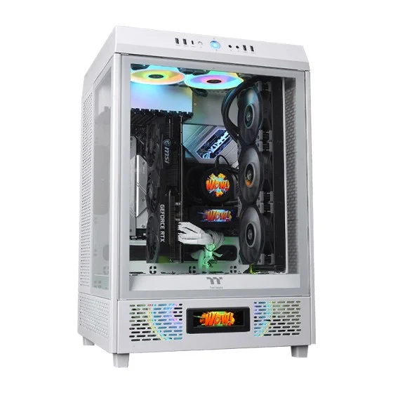 Thermaltake LCD Panel Kit Snow White for Ceres Series With 3.9'' LCD display, users can use the TT RGB Plus 2.0 software to gain full control of performance monitoring and personalized effects Thermaltake LCD Panel Kit Snow White for Ceres Series With 3.9'' LCD display, users can use the TT RGB Plus 2.0 software to gain full control of performance monitoring and personalized effects