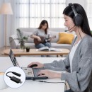 ASUS AI Noise-Canceling Mic Adapter with USB-C to 3.5 mm connection delivers unmatched crystal-clear communication.