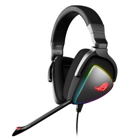 ASUS ROG Delta RGB gaming headset with Hi-Res ESS Quad-DAC, circular RGB lighting effect and USB-C connector for PCs, consoles and mobile gaming