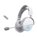ASUS ROG Pelta White Wireless RGB Gaming Headset ASUS ROG Pelta Wireless RGB Gaming Headset (White) with ROG SpeedNova wireless technology, 50 mm ROG titanium-plated diaphragm drivers, refined wireless sound signature, 10 mm super-wideband boom microphone, lightweight 309-g design, plus ASUS Aura Sync R