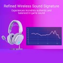 ASUS ROG Pelta White Wireless RGB Gaming Headset ASUS ROG Pelta Wireless RGB Gaming Headset (White) with ROG SpeedNova wireless technology, 50 mm ROG titanium-plated diaphragm drivers, refined wireless sound signature, 10 mm super-wideband boom microphone, lightweight 309-g design, plus ASUS Aura Sync R