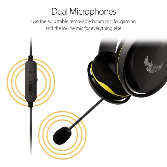ASUS TUF Gaming H5 Lite Durable stainless-steel Headset ASUS TUF Gaming H5 Lite Durable stainless-steel Headset