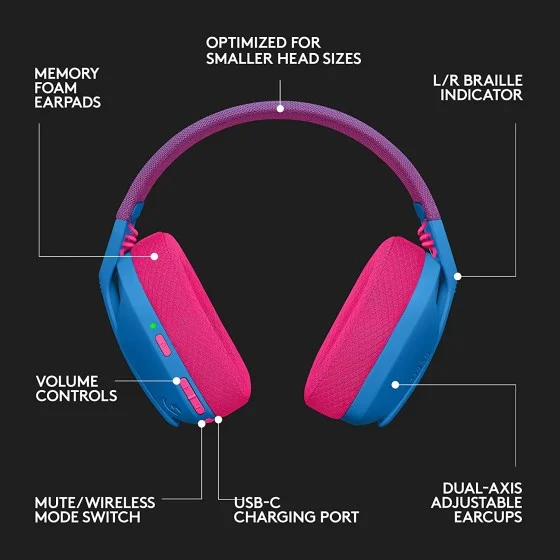 Logitech G435 Wireless Gaming Headset Blue Logitech G435 Wireless Gaming Headset Blue