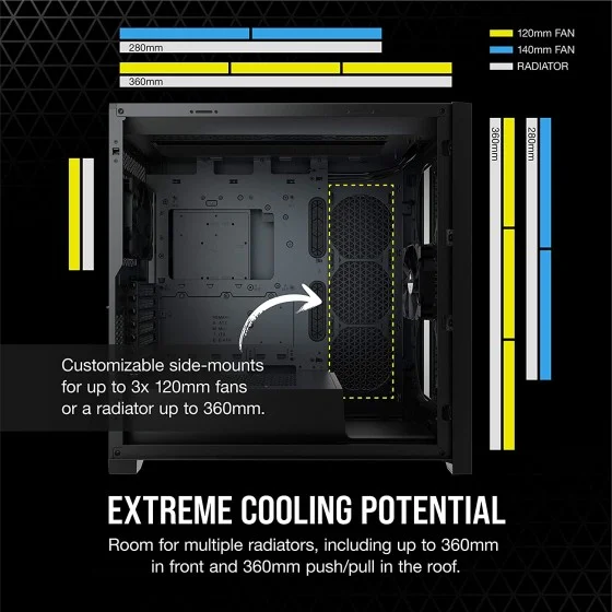 Corsair 5000D Airflow Tempered Glass ATX PC Case - Black Corsair 5000D Airflow Tempered Glass ATX PC Case - Black