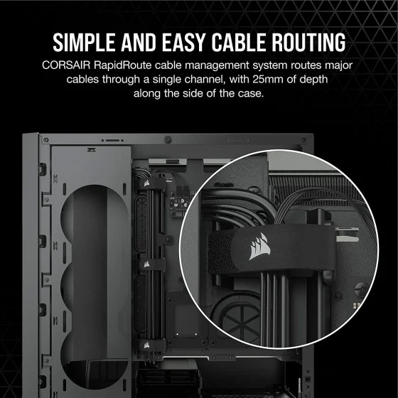 Corsair 5000D Airflow Tempered Glass ATX PC Case - Black Corsair 5000D Airflow Tempered Glass ATX PC Case - Black
