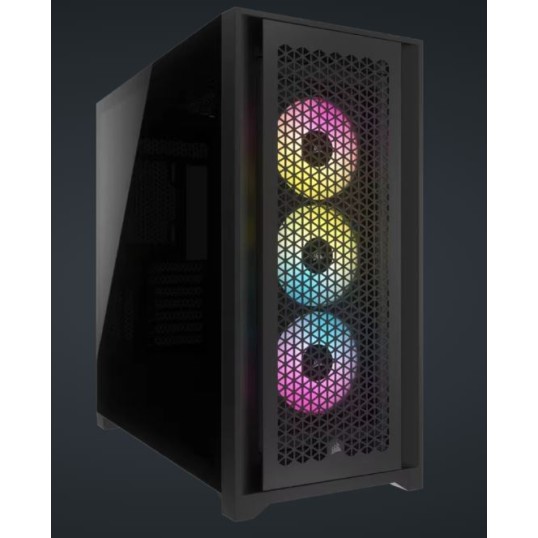 Corsair iCUE 5000D RGB AIRFLOW Mid-Tower Case, Black Corsair iCUE 5000D RGB AIRFLOW Mid-Tower Case, Black