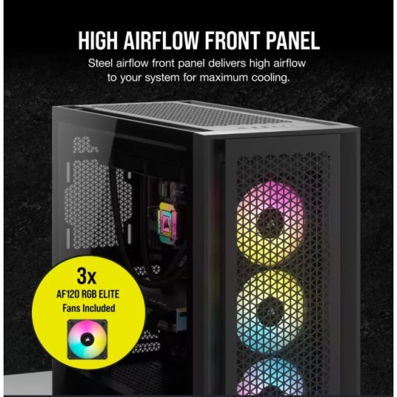 Corsair iCUE 5000D RGB AIRFLOW Mid-Tower Case, Black