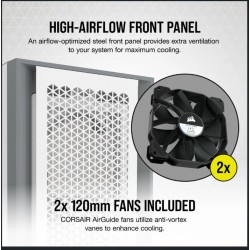 Corsair 5000D Tempered Glass Mid-Tower ATX PC Case — White