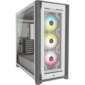 Corsair iCUE 5000X RGB Tempered Glass ATX PC Case — White