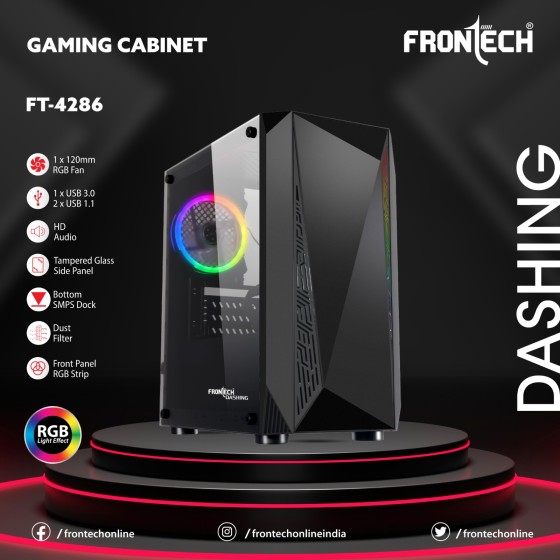 Forntech Dashing FT-4286 RGB ATX Gaming Cabinet