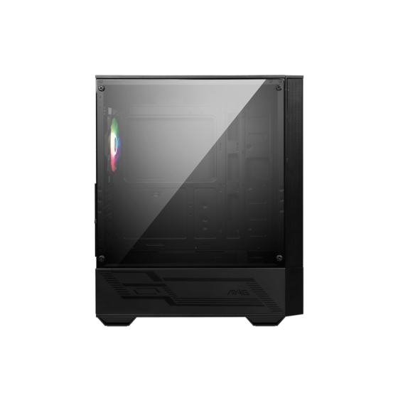 Msi Forge M110R Gaming Cabinet with Support Back 1 x 120mm ARGB Fan,Tempered Glass Panel, Magnetic Dust Filter,Black
