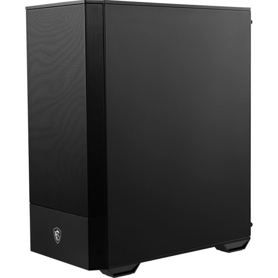 MSI MAG Forge 110R Mid Tower Gaming Cabinet with USB 3.2 Gen 1 Type-A, Support Bracket,1 x 120mm ARGB Fan,Tempered Glass Panel, Magnetic Dust Filter,Black