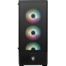 MSI MAG Forge 112R Mid Tower Gaming Cabinet with USB 3.2 Gen 1 Type-A, Support Bracket,1 x 120mm ARGB Fan,Tempered Glass Panel, Magnetic Dust Filter,Black